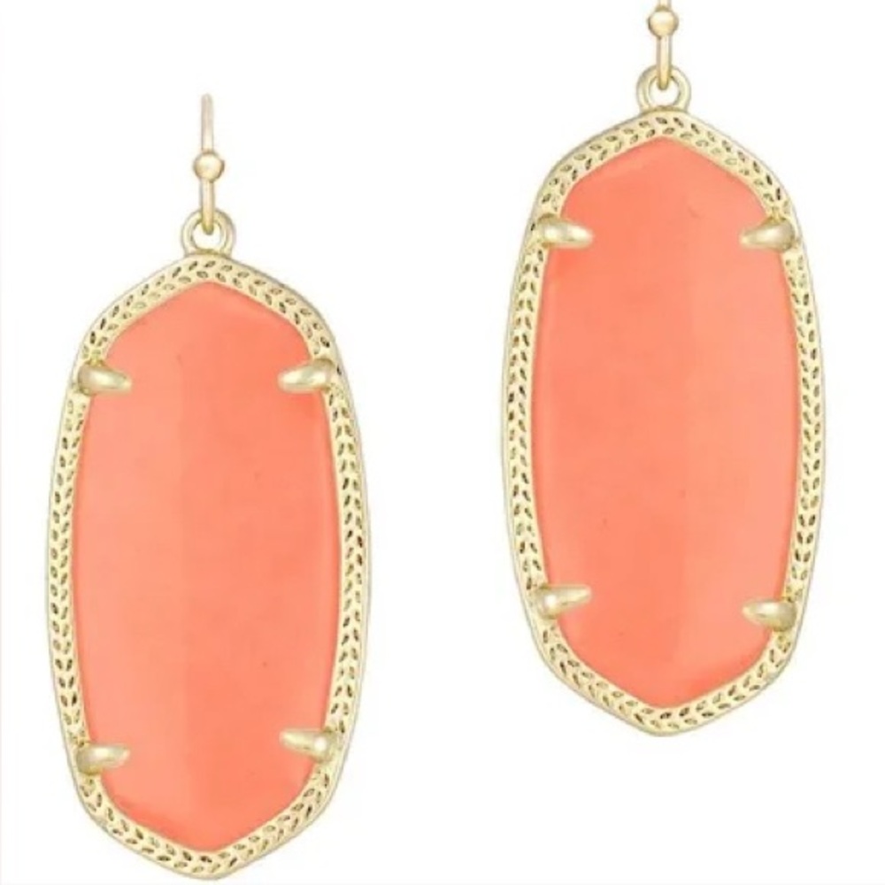 NWT Orange Danielle Kendra Scott Earrings